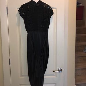 VINTAGE Black Prom Dress